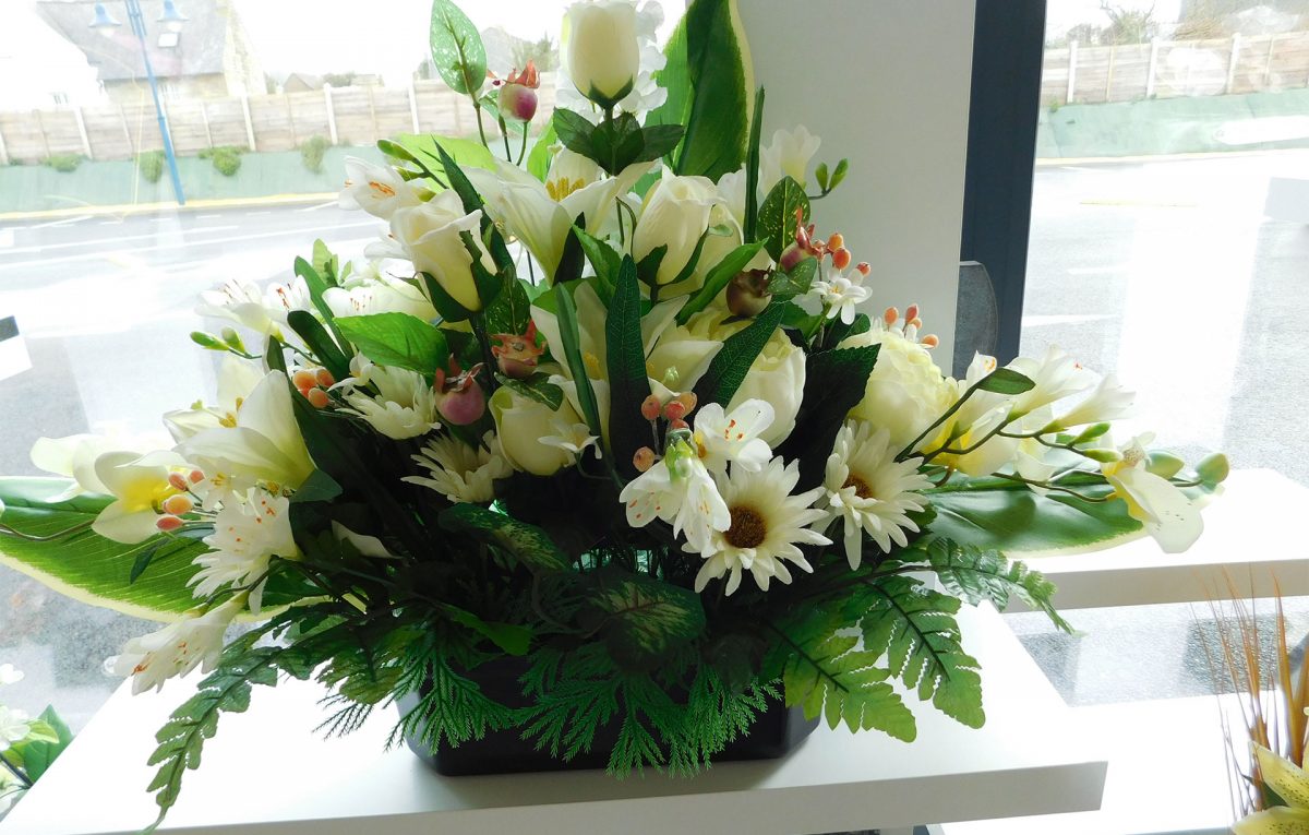 Fleurs artificielles en tissus